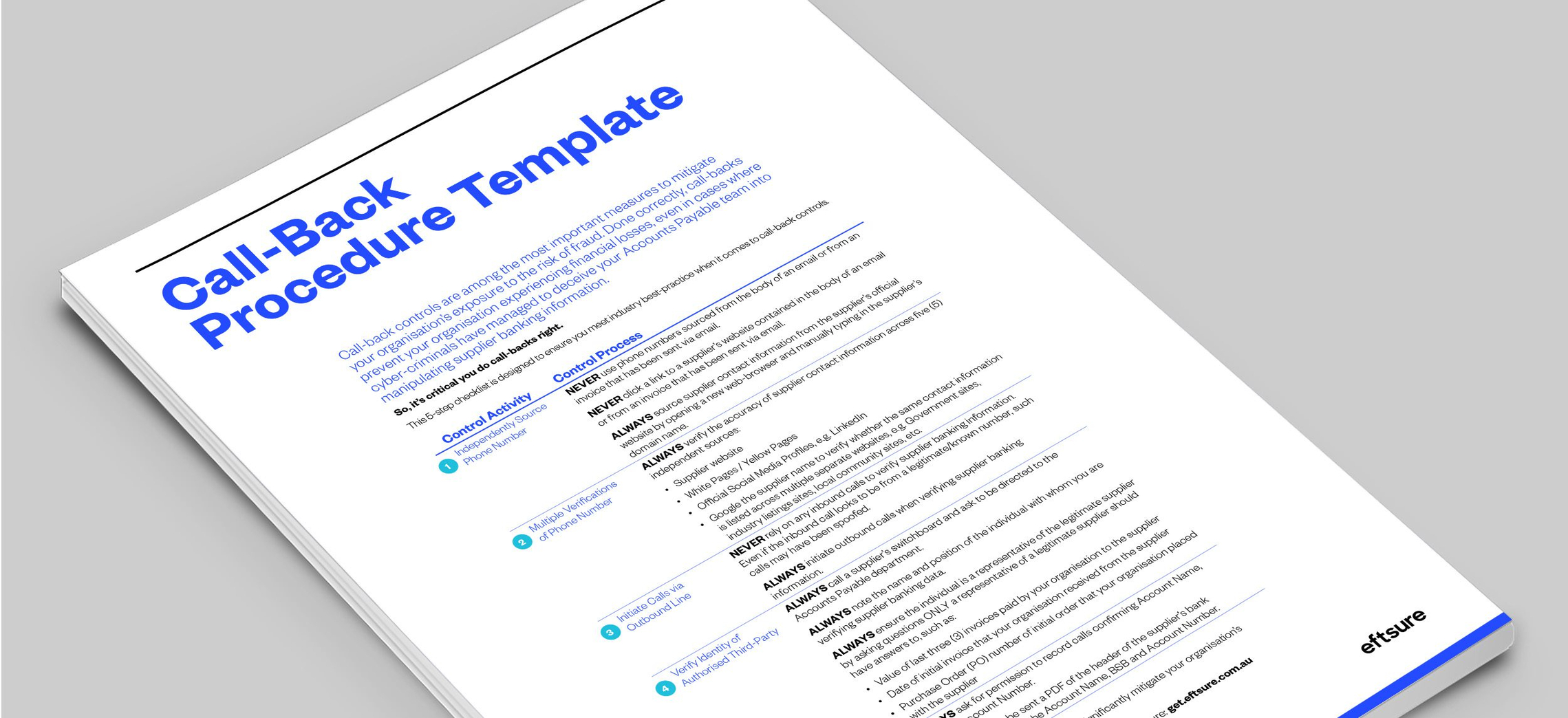 Call-back Control Procedure Template