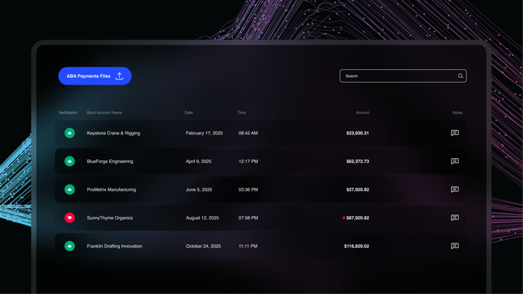 How to check a payment file with Eftsure