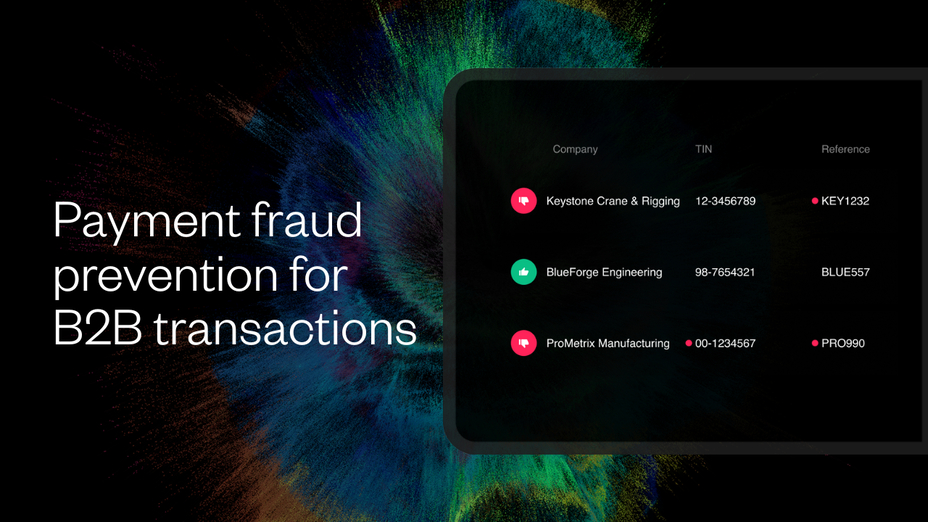 Payment fraud prevention for B2B transactions
