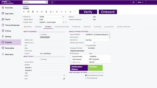 Supplier Onboarding 